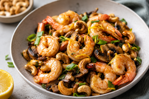 North Point Chiropractic | Lemony Stir-Fried Prawns With Mushrooms & Toasted Cashews Dairy And Gluten Free North Point Chiropractic | Lemony Stir-Fried Prawns With Mushrooms & Toasted Cashews Dairy And Gluten Free