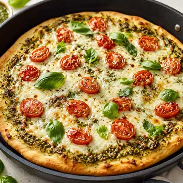 North Point Chiropractic | Pan Baked Flatbread Pesto Pizza